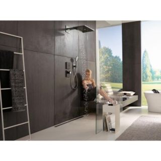 Смеситель для душа Hansgrohe Ecostat Square 15735600 черный хром